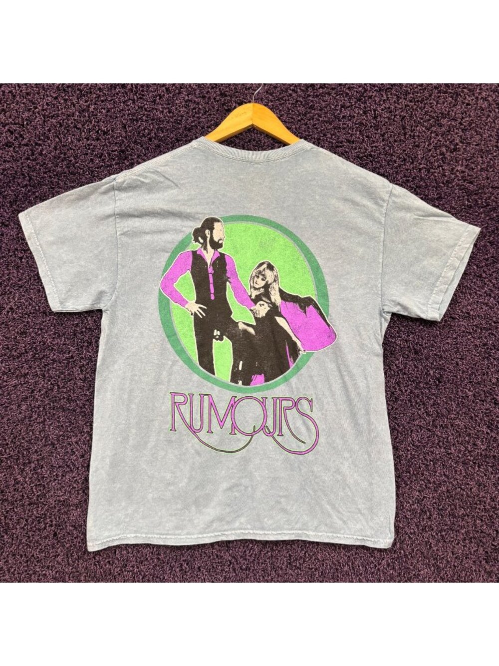 Fleetwood Mac Rumours Album Cover Folk Rock Band  T-Shirt L